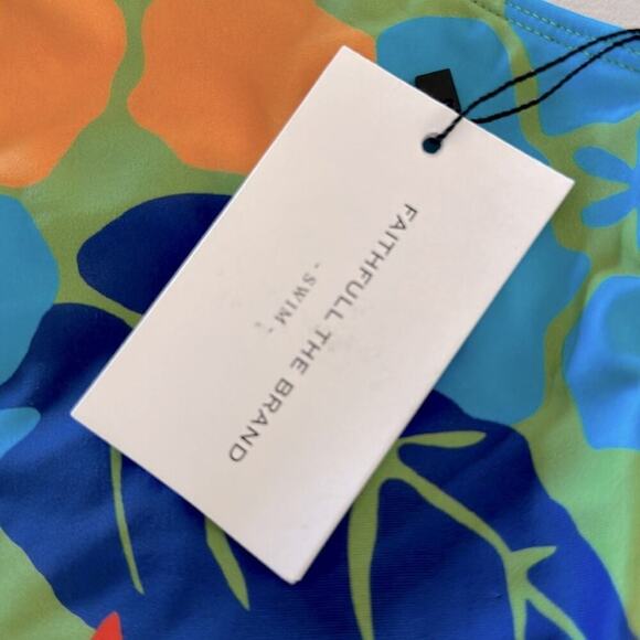NWT Faithfull The Brand Aurea One Piece Swimsuit Costa Rei Floral Print Medium - Picture 6 of 10